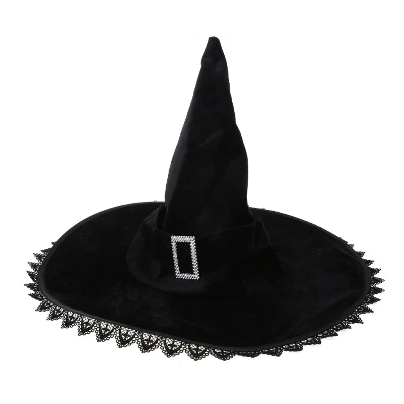 Vintage Black Halloween Witch 
Hat-Limlightdecor