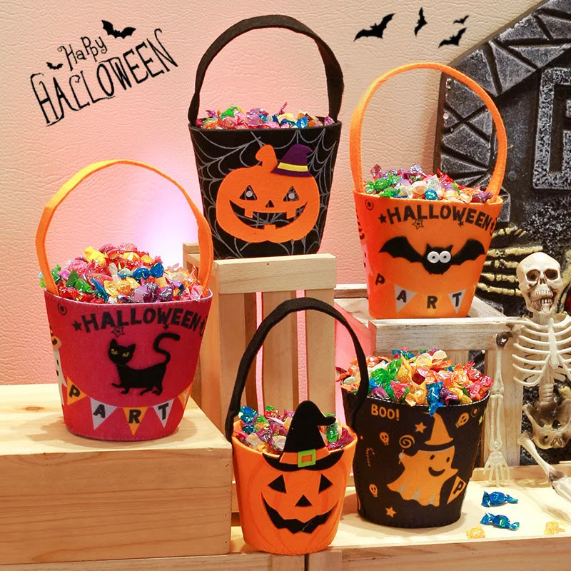 halloween candy bucket bag kids-limlightdecor 