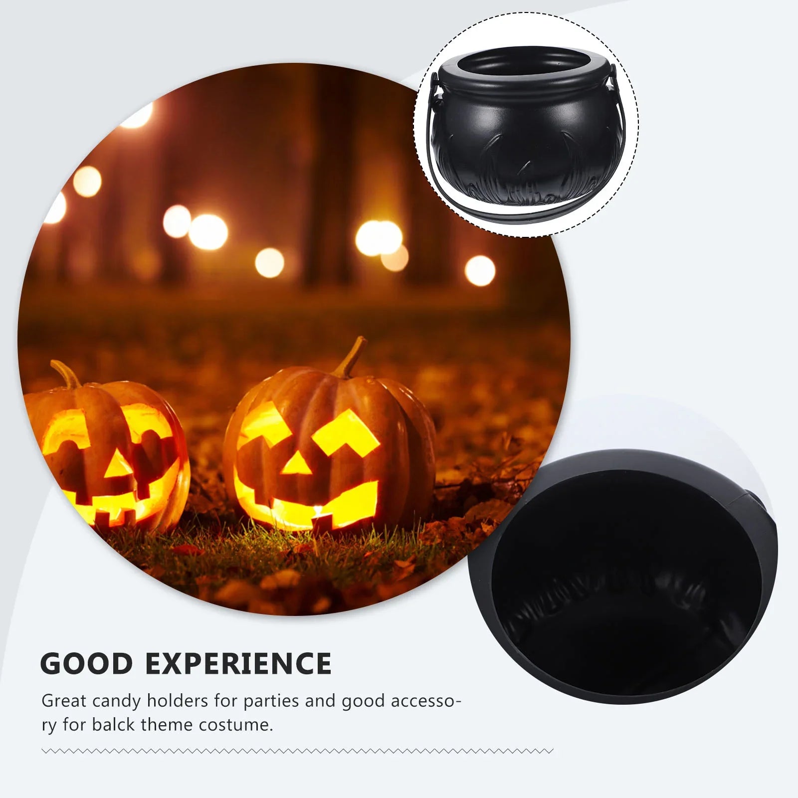 candy cauldron halloween bucket-limlightdecor  