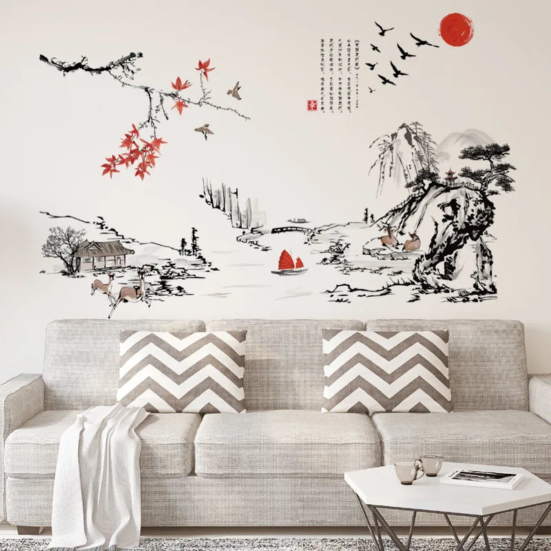 chinese-ink-painting-wall-stickers-decoration