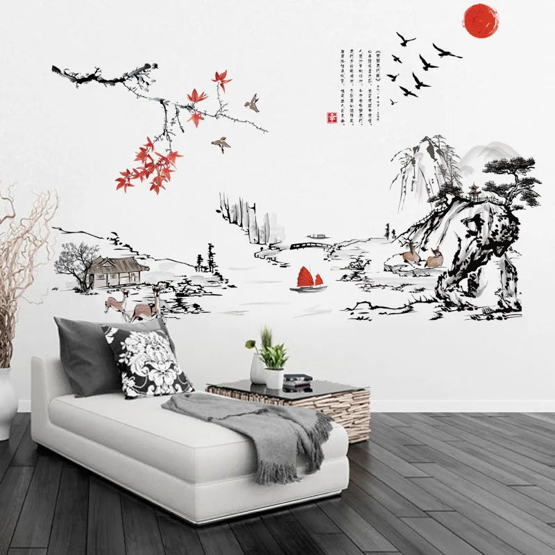 chinese-ink-painting-wall-stickers-decoration