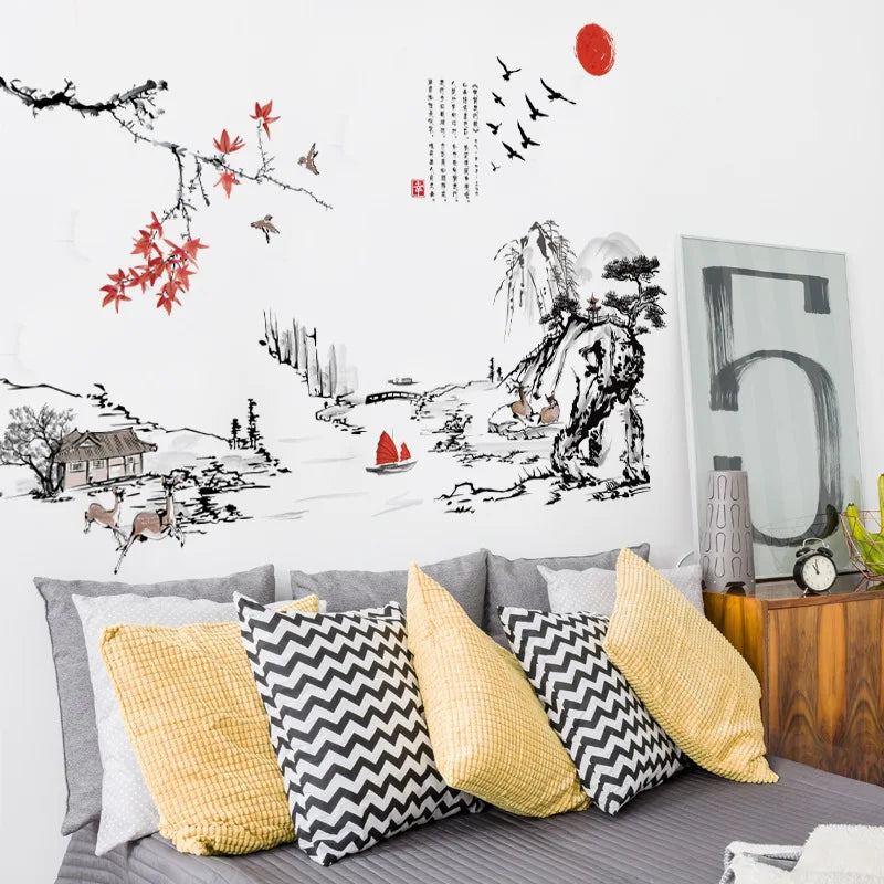 chinese-ink-painting-wall-stickers-decoration