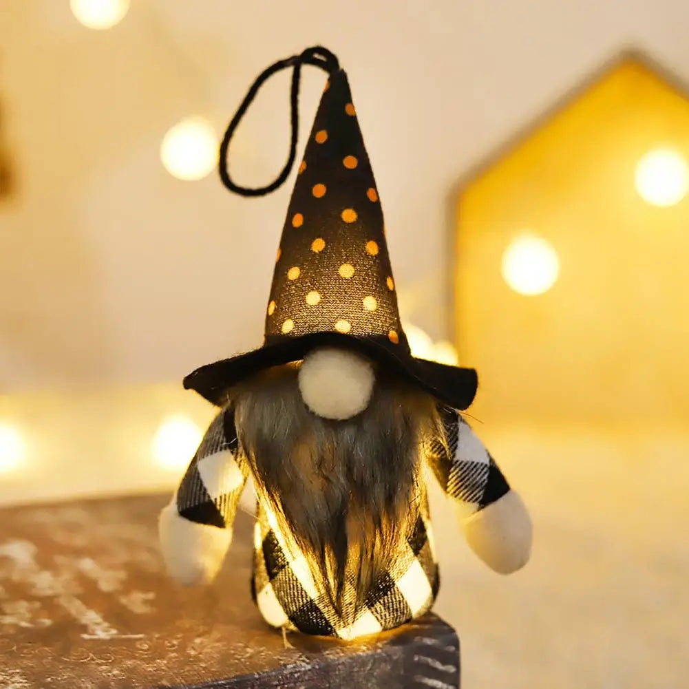 halloween doll glowing plush halloween gnome doll pendant decoration-limlightdecor 