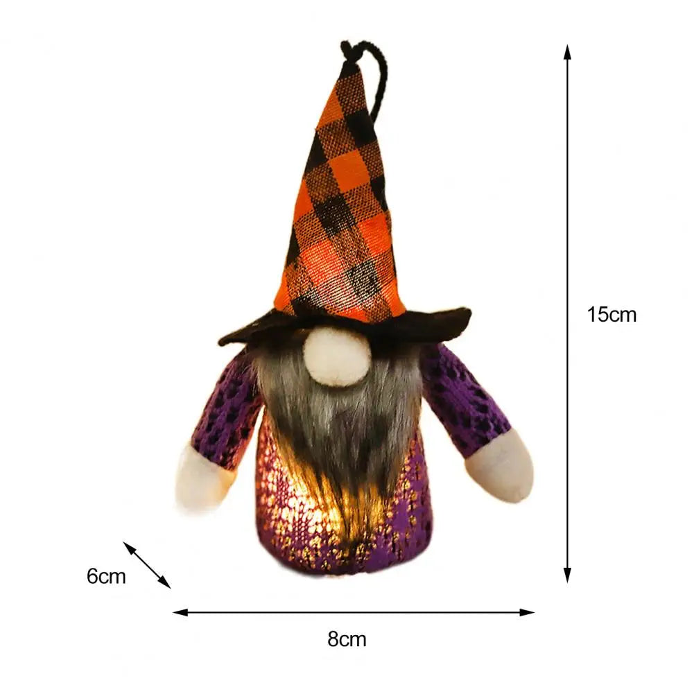 halloween doll glowing plush halloween gnome doll pendant decoration-limlightdecor 