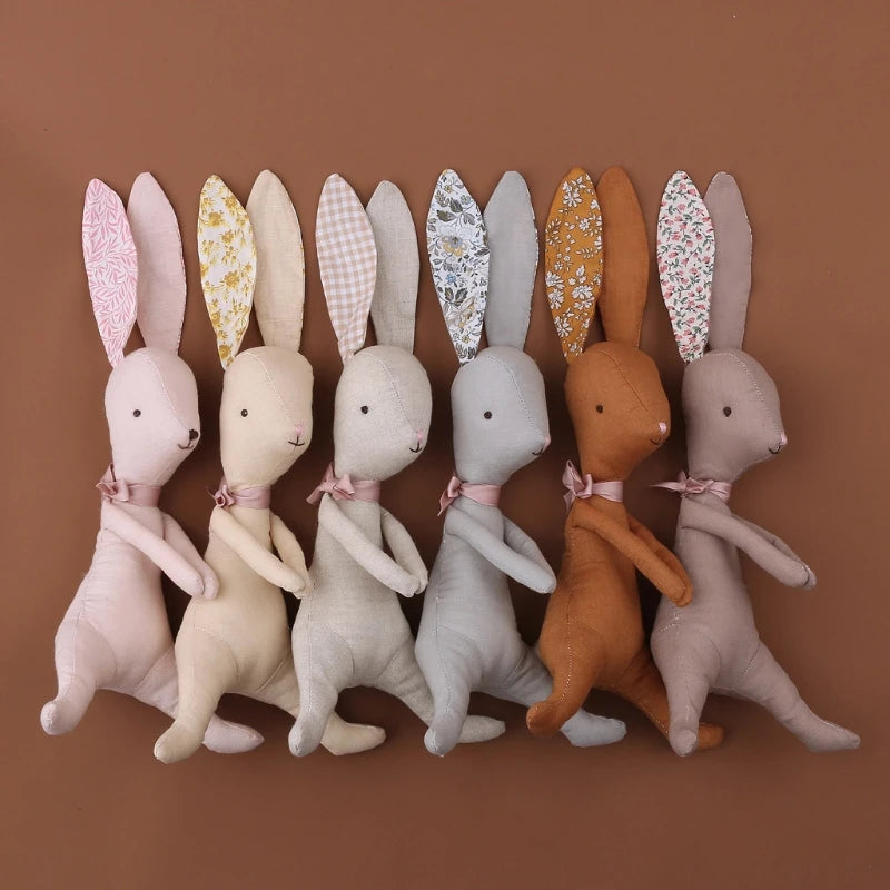 Baby kawaii Bunny Plush Rabbit Dolls Soft Newborn Sleeping Plush Toy Baby Appease Toy Rabbit Easter Gift Stuffed Toys For Girls