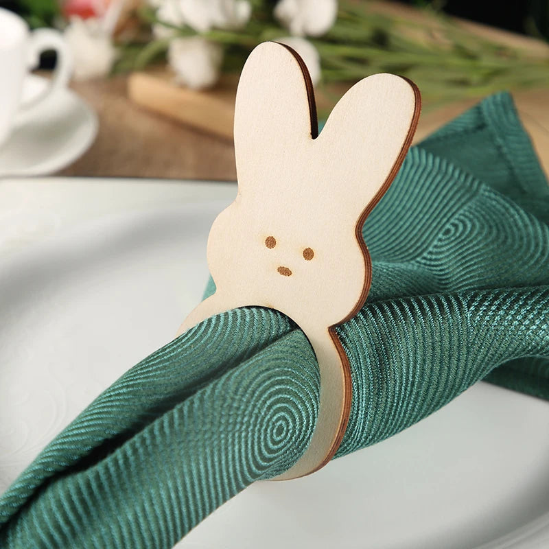 10pcs Peep Bunny Napkin Rings , Easter Table Setting decoration ,Easter Decor ,Farmhouse Easter