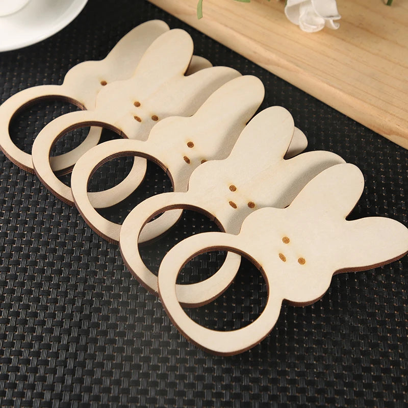 10pcs Peep Bunny Napkin Rings , Easter Table Setting decoration ,Easter Decor ,Farmhouse Easter