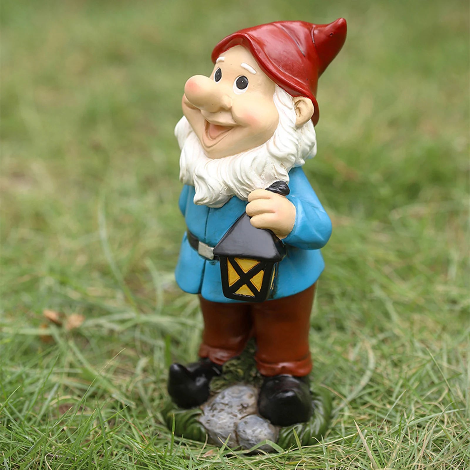 Funny Resin Garden Gnome Statue Cartoon Naughty Dwarfs Figurines Small Sculptures Creative Decoration For Lawn Garden