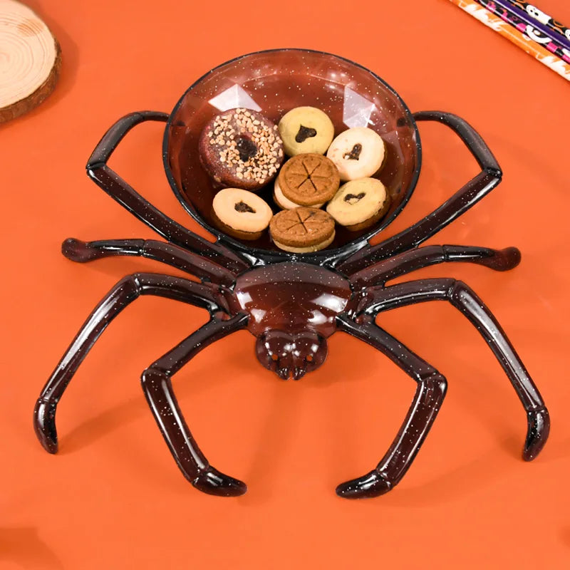 halloween spider shaped candy basket halloween decorations-limlightdecor