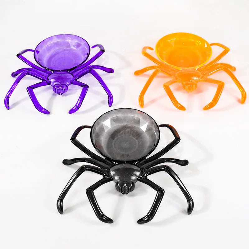 halloween spider shaped candy basket halloween decorations-limlightdecor