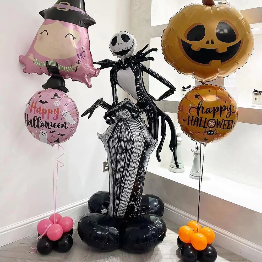 "Jack Skellington Pumpkin Carving Hollween Balloon-Limlightdecor"
