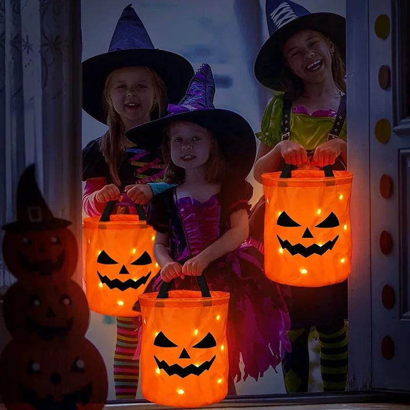 led light halloween candy bucket-limlightdecor