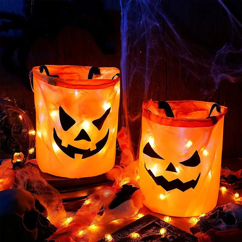 led light halloween candy bucket-limlightdecor