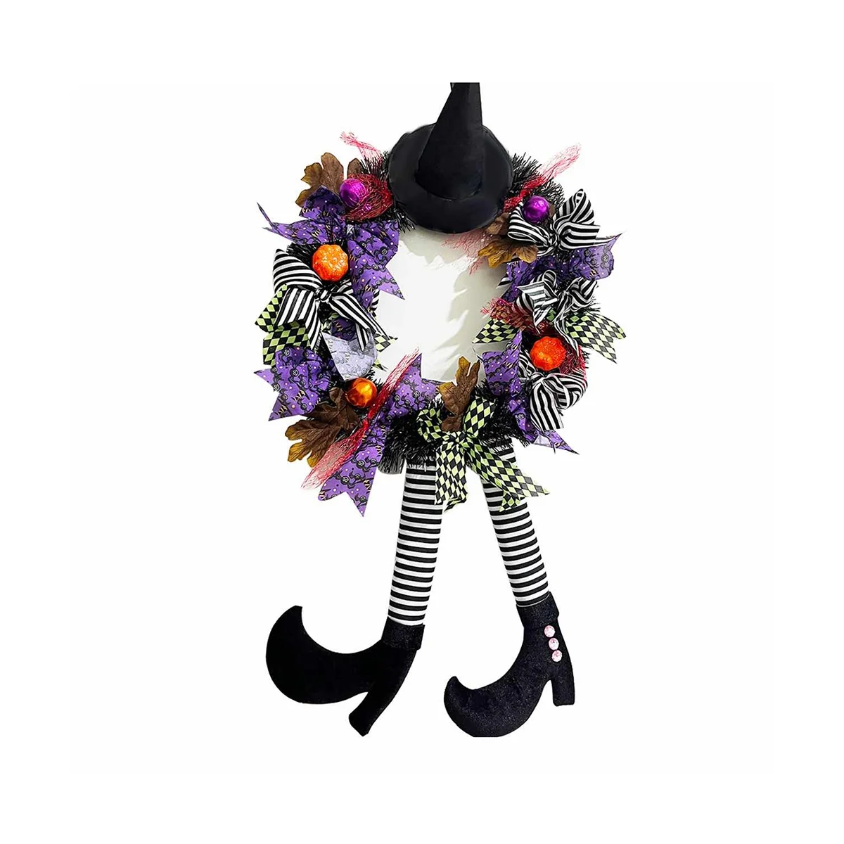 halloween wreath outdoor decorations door wreaths front door witch decor-limlightdecor