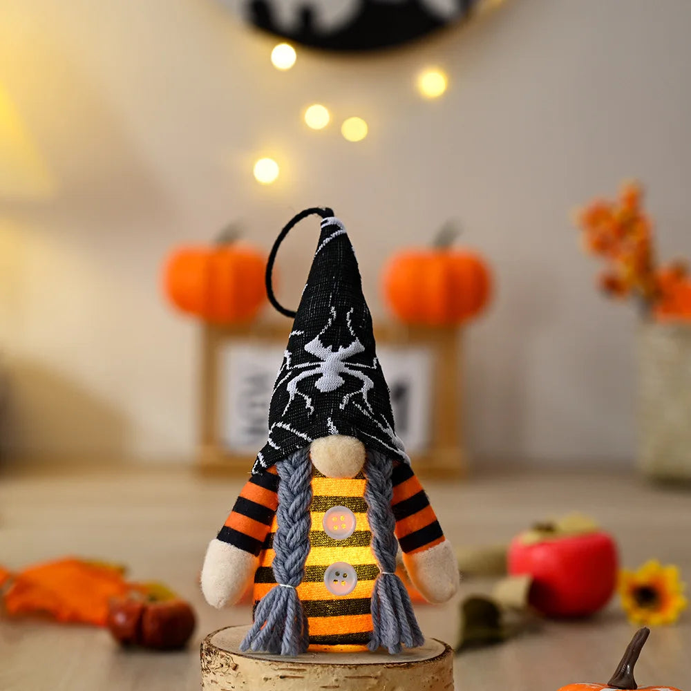 halloween light emitting plush dwarf doll pendantd decor-limlightdecor 