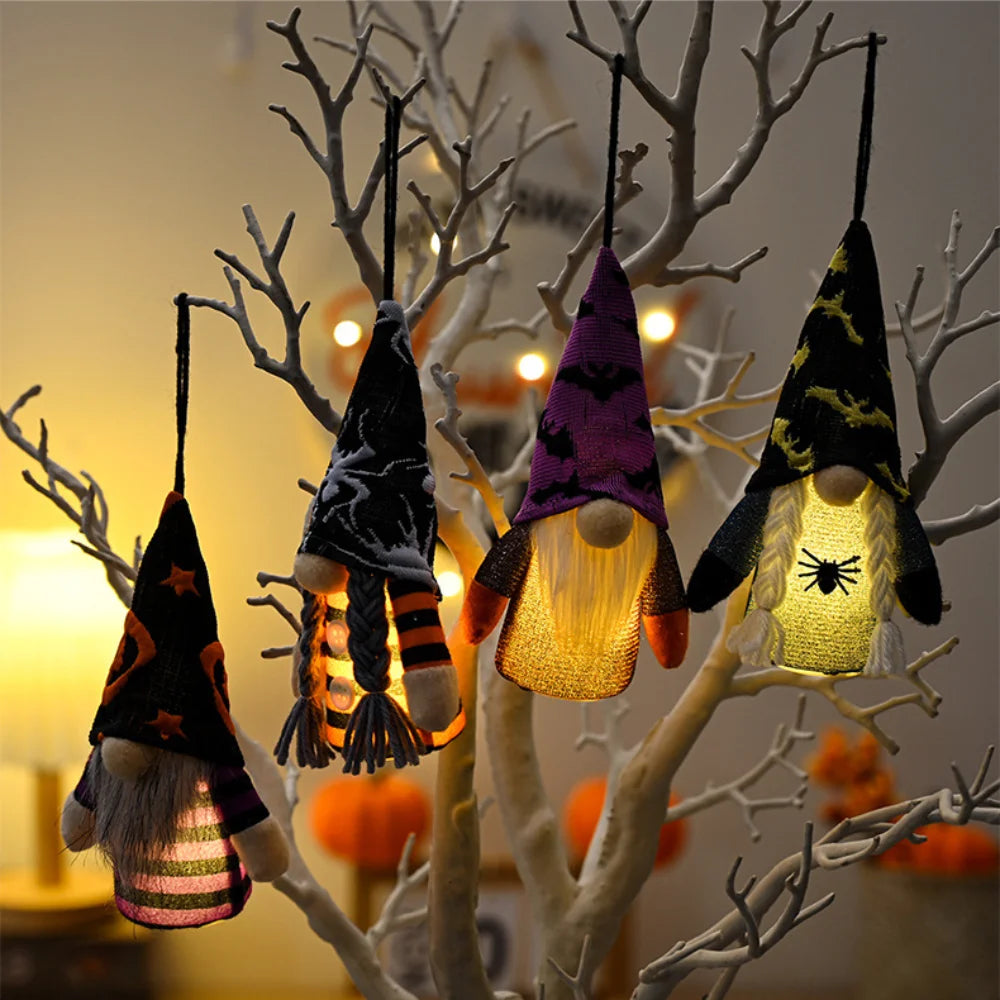 halloween light emitting plush dwarf doll pendantd decor-limlightdecor 