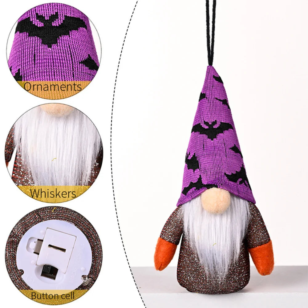 halloween light emitting plush dwarf doll pendantd decor-limlightdecor 