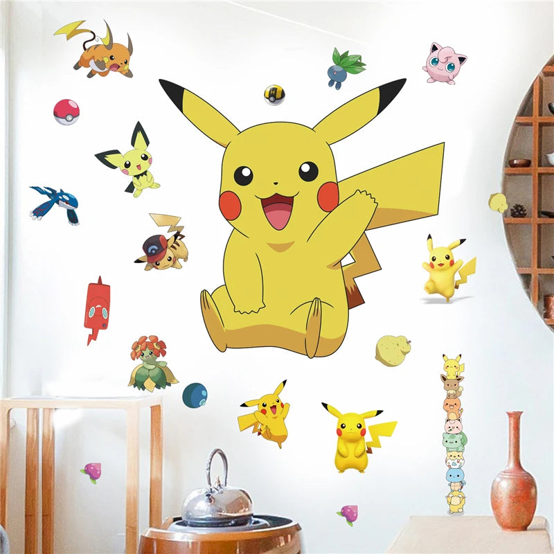 3D Pikach Wall Decor stickers - limlight Decor