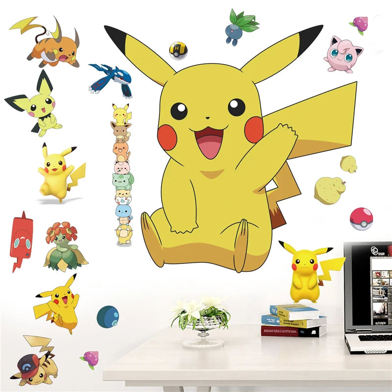 3D Pikach Wall Decor stickers - limlight Decor