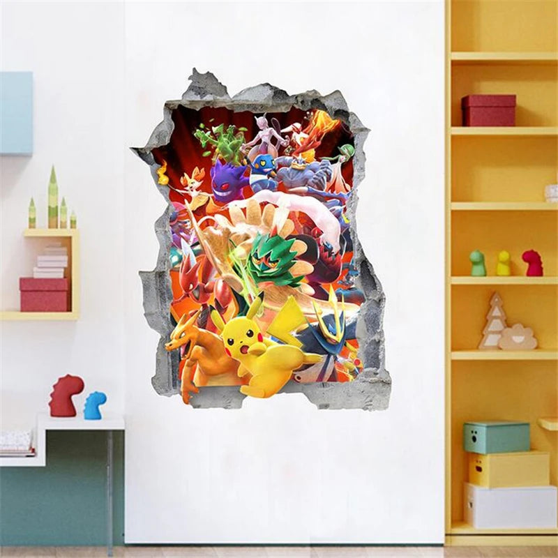 3D Pikach Wall Decor stickers - limlight Decor