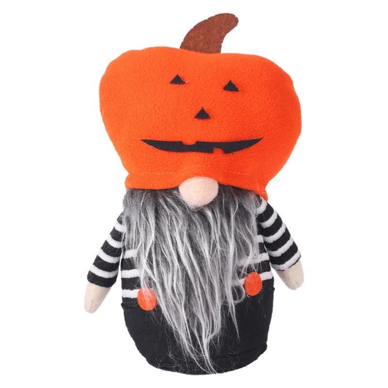 plushie gnomes dolls with pumpkins for hallowewn party-limlightdecor 