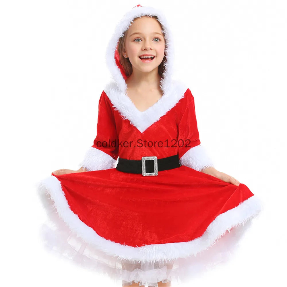 kid girls christmas halloween carnival dress-limlight decor 