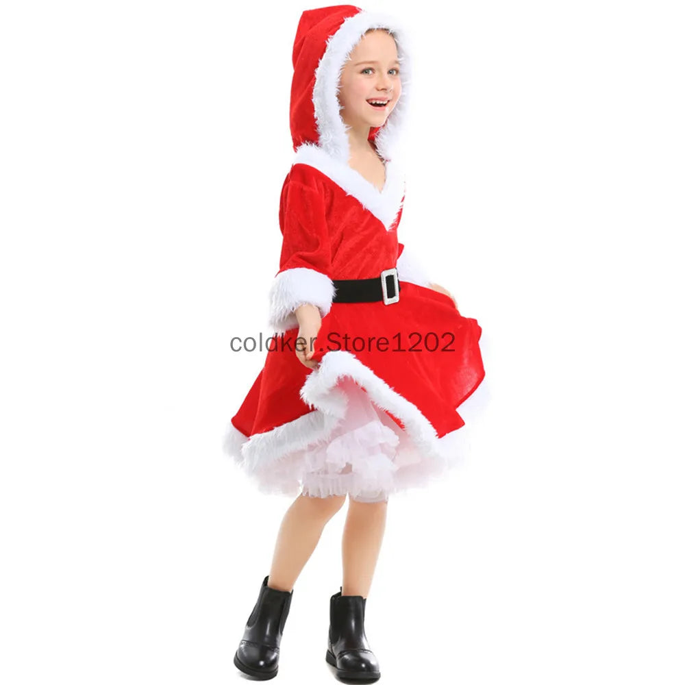 kid girls christmas halloween carnival dress-limlight decor 