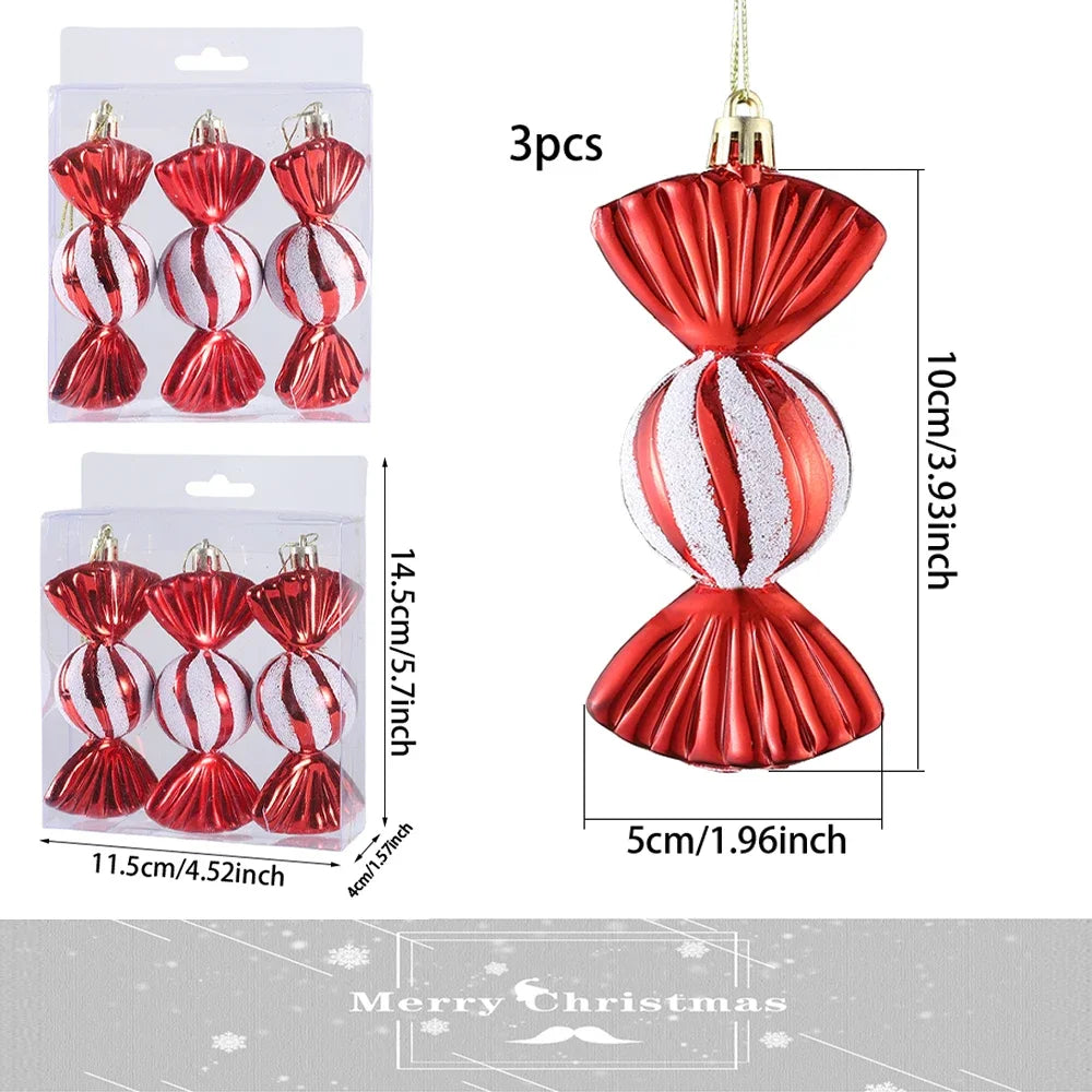 1box christmas ball ornament balice ice cream candy-limlight decor 