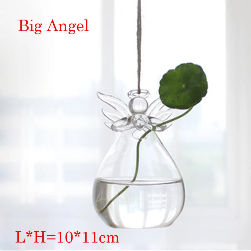 YXYMCF Hanging Glass Vase Microlandscape Terrarium Hydroponic Plant Flower Mini Vase Living Room Home Decor Modern Plants Pot