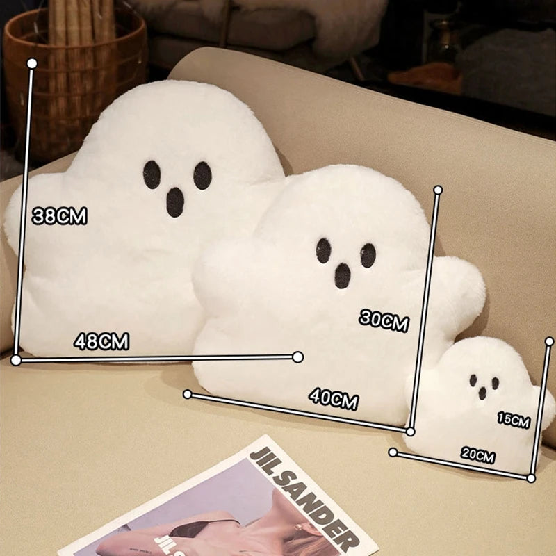 halloween plush kawaii white cloud ghost pillow-limlight decor 