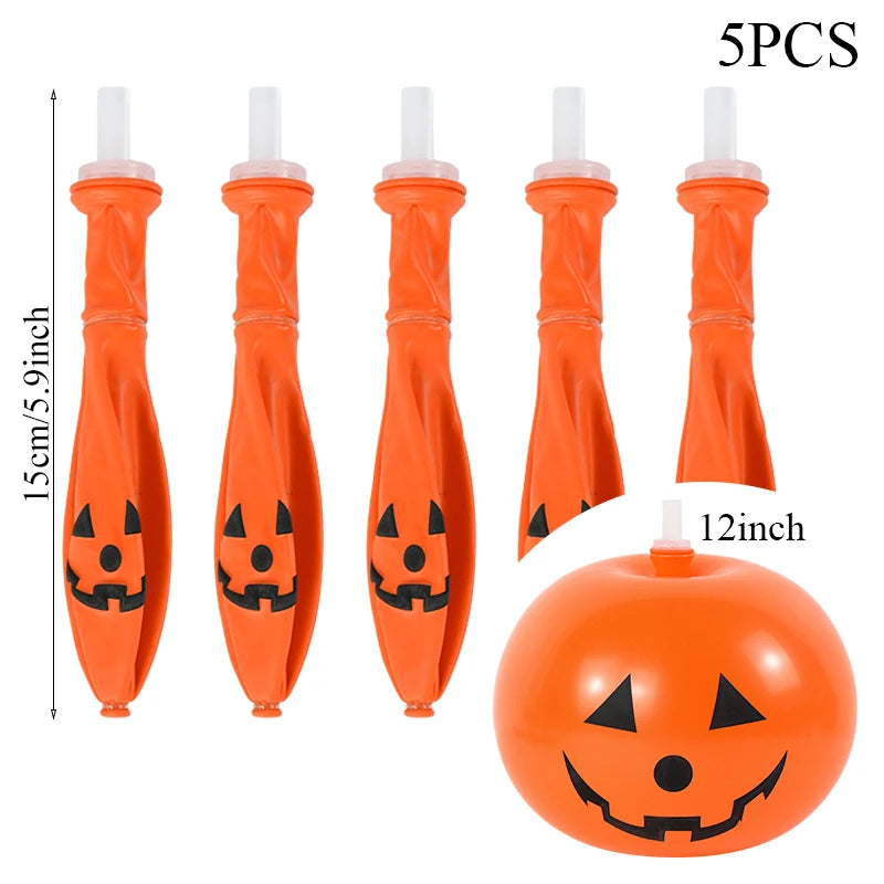 Halloween Pumpkin Latex Balloons-Limlightdecor