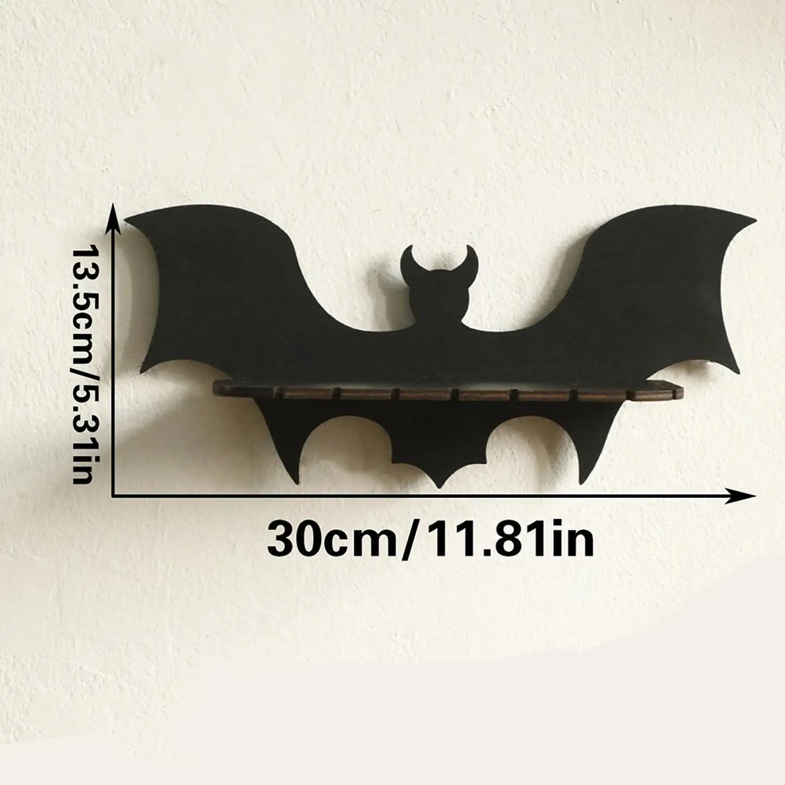 Halloween Bat Shelf Home Decoration Wall Decor for Office Kitchen Bedroom