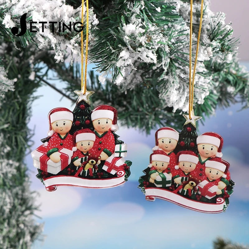 pendant diy personal family christmas tree-limlight decor 