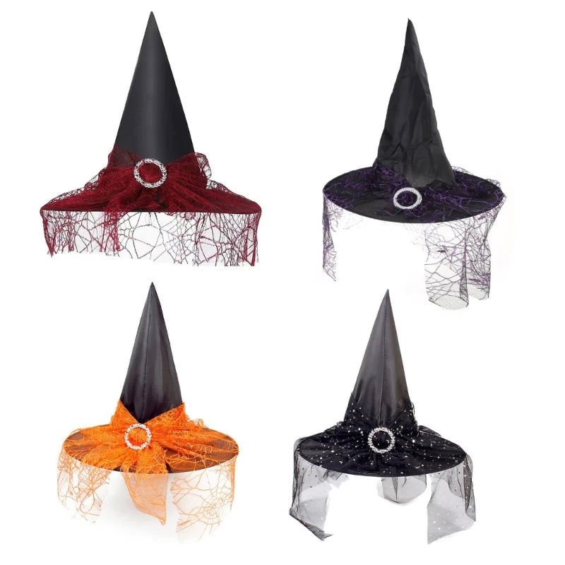 Halloween Party  Witch Veil Hat-Limlightdecor
