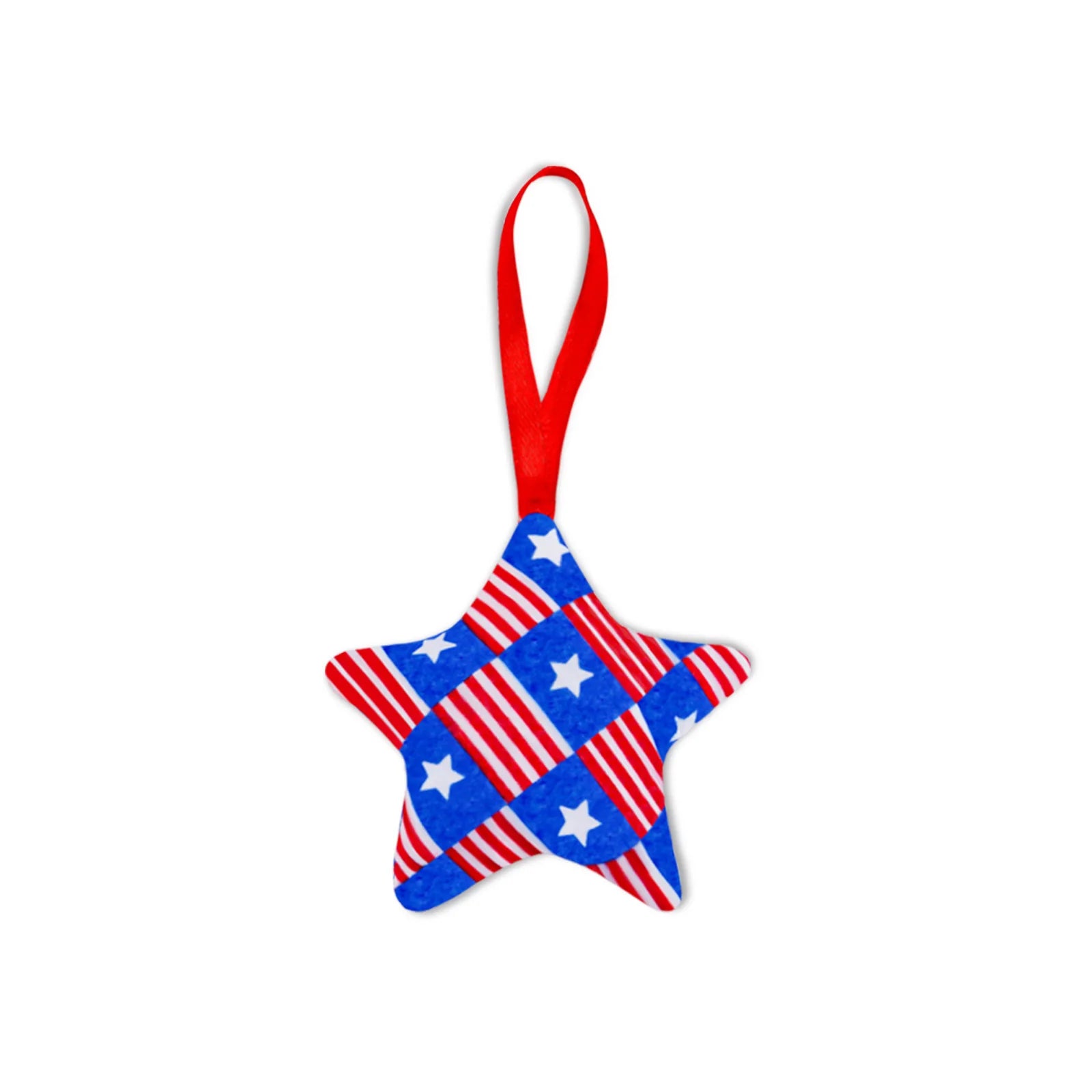 6cm American Independence Day DIY Star Hanging Pendant  Decoration Crafts Kids Gifts For Party USA July 4th American Star  Decor