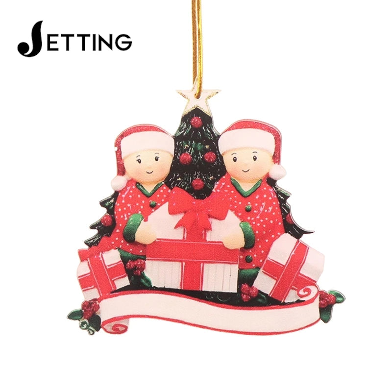 pendant diy personal family christmas tree-limlight decor 