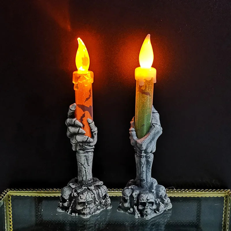 halloween led candle horror skeleton-limlight decor 