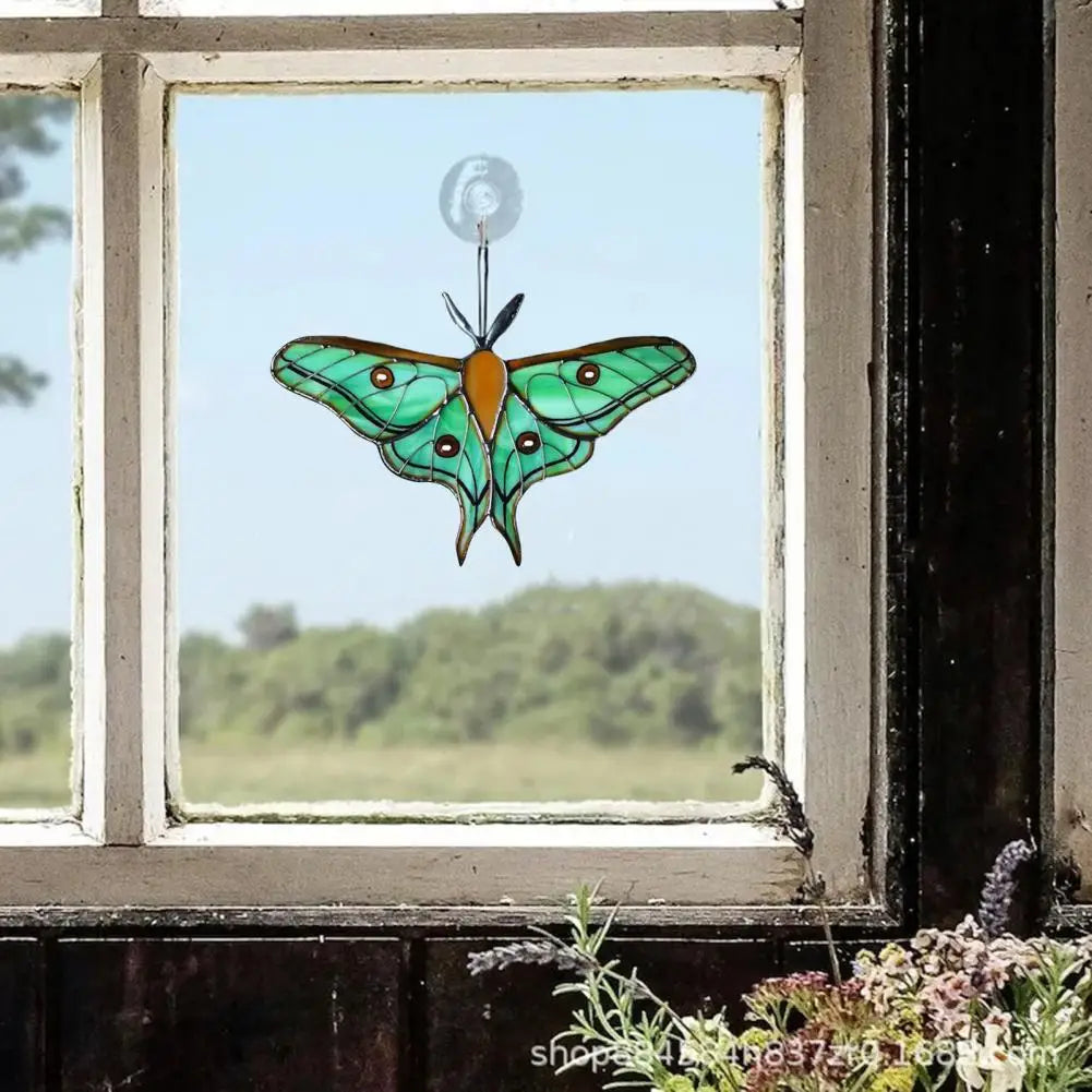 Stained Glass Suncatcher Handmade Butterfly Suncatcher Hanging Butterfly Panel Window Decor Beautiful Insect-inspired Window Art