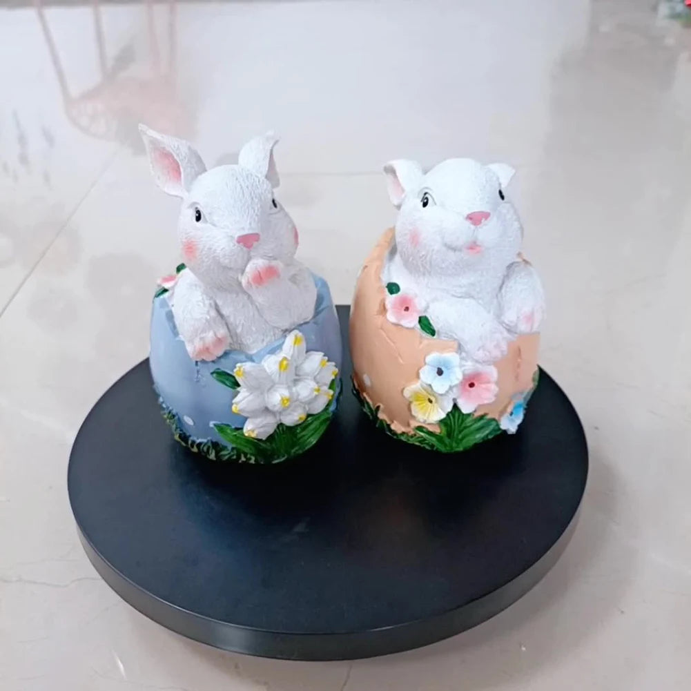 Easter Rabbit Statues Decorative  Gnomes Figurines Spring Summer Table Decor Animal Outdoor Figurine Gifts For Mom Women