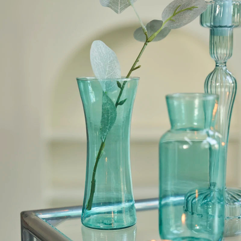 Glass Table Vase Creative Flower Vase Decorative Glass Bottles Clear Glass Vases for Centerpieces Home Decor Nordic Vase