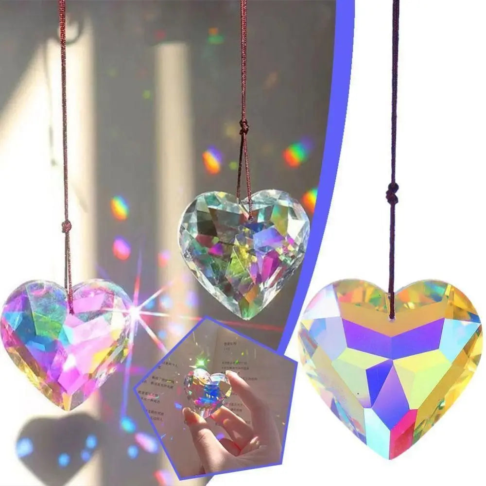 Lighting Suncatcher Prism Pendant Window Hangings Hanging Crystals Stained Glass Window Hanging Stained Window Multicolor