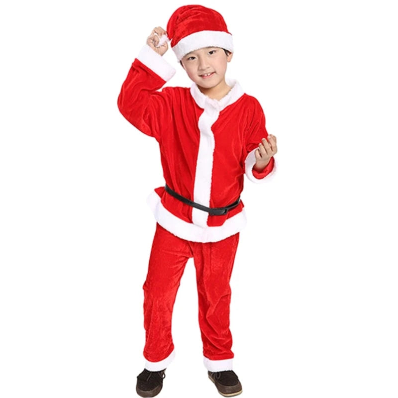 kids boys girls santa clauses costume-limlight decor