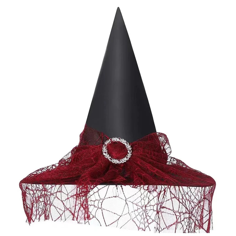  Halloween Party  Witch Veil Hat-Limlightdecor
