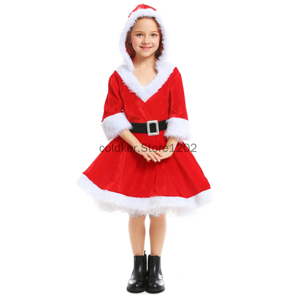 kid girls christmas halloween carnival dress-limlight decor 