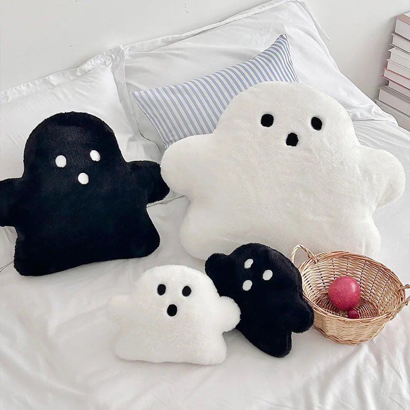 halloween plush kawaii white cloud ghost pillow-limlight decor 