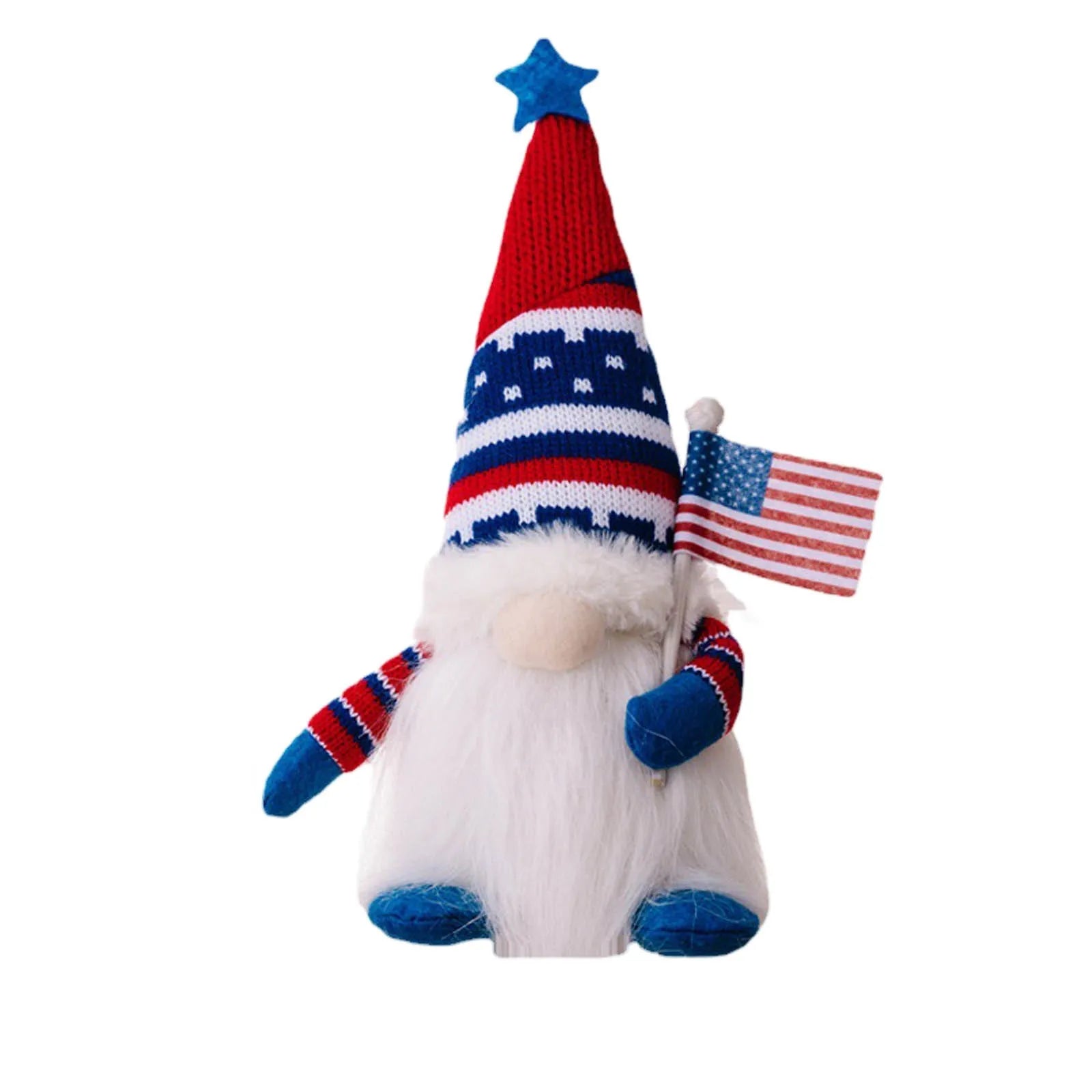 Independence Day Decoration Supplies Knitted Cap Love With Lights Sculpture Bases And Pedestals Garden Gnomes Outdoor Large