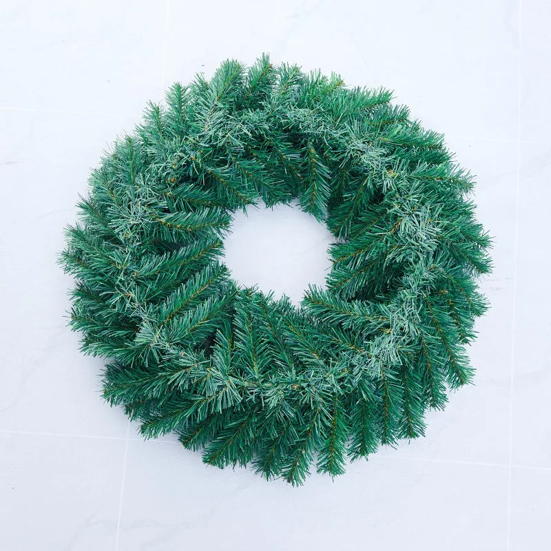 Christmas Decor Wreath Door Hang Simulation Plant Wreath Rrop Christmas New Year Holiday Party Home Decoration