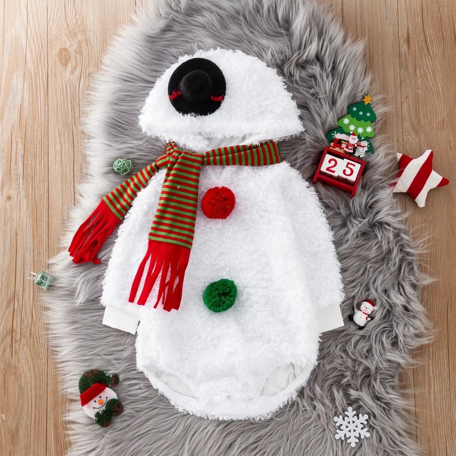 christmas baby cosplay snowman outfit=limlight decor