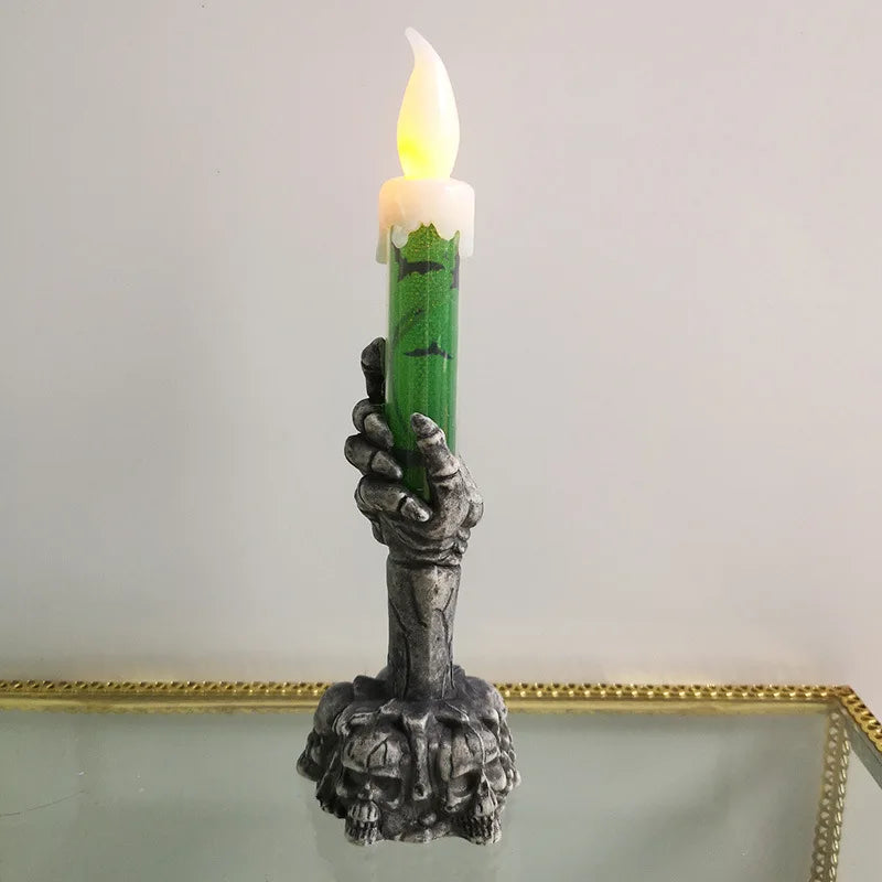 halloween led candle horror skeleton-limlight decor 