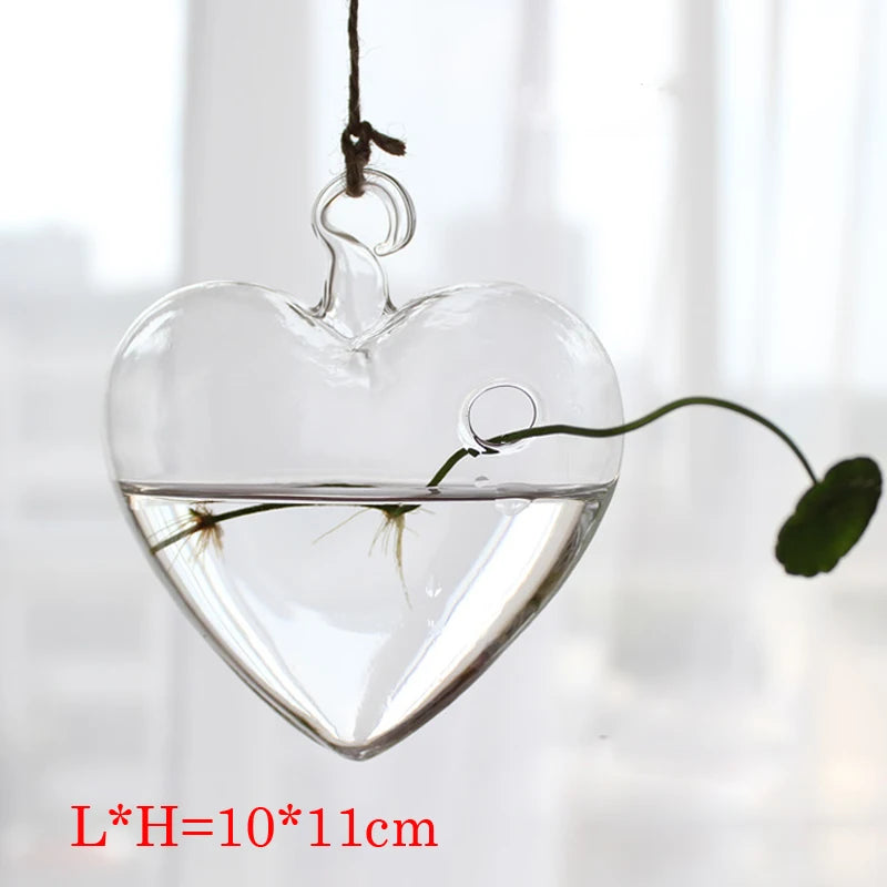 YXYMCF Hanging Glass Vase Microlandscape Terrarium Hydroponic Plant Flower Mini Vase Living Room Home Decor Modern Plants Pot